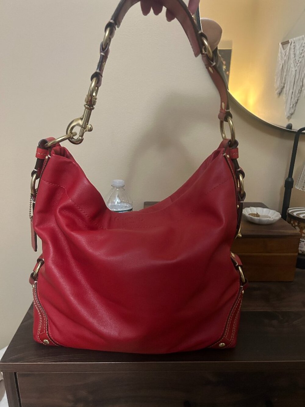 Coach Carly Large Hobo 10161 Red